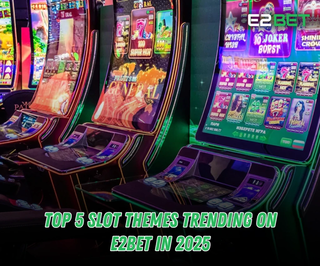 Top 5 Slot Themes Trending on e2bet in 2025